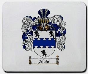 Alvin coat of arms mouse pad