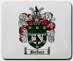 Burbury coat of arms mouse pad