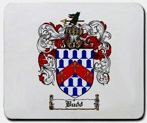 Budd coat of arms mouse pad