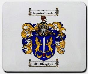 O'meagher coat of arms mouse pad