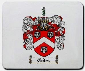 Coles coat of arms mouse pad