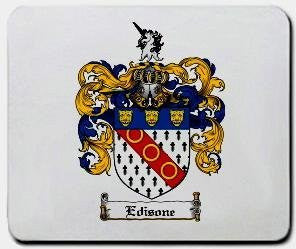 Edisone coat of arms mouse pad