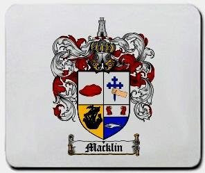 Macklin coat of arms mouse pad