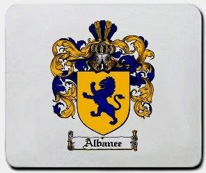 Albanee coat of arms mouse pad