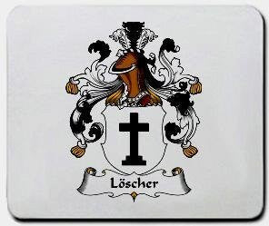 Loscher coat of arms mouse pad
