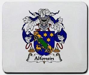 Alfonsin coat of arms mouse pad