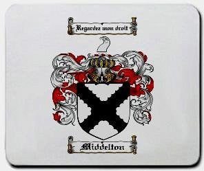 Middelton coat of arms mouse pad
