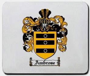 Ambrose coat of arms mouse pad