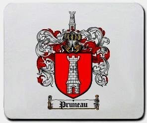 Pruneau coat of arms mouse pad