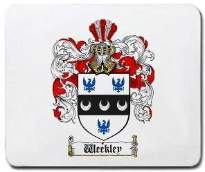 Weekley coat of arms mouse pad