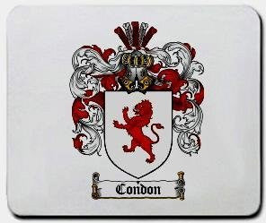 Condon coat of arms mouse pad