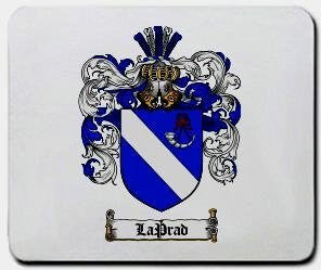 Laprad coat of arms mouse pad
