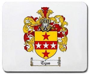 Tyes coat of arms mouse pad