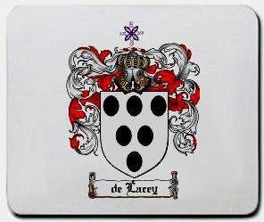 Delacey coat of arms mouse pad