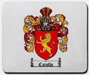 Carollo coat of arms mouse pad
