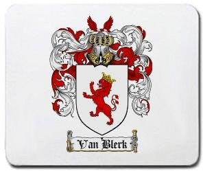 Van-blerk coat of arms mouse pad