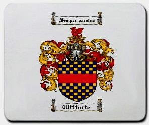 Clifforte coat of arms mouse pad