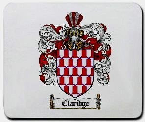 Claridge coat of arms mouse pad