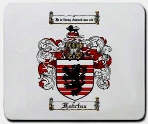Fairfax coat of arms mouse pad