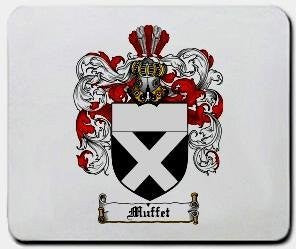 Muffet coat of arms mouse pad