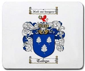 Tobyn coat of arms mouse pad