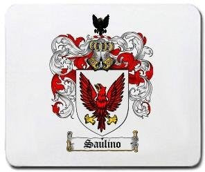 Saulino coat of arms mouse pad