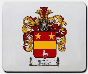 Barbet coat of arms mouse pad