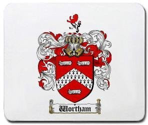 Wortham coat of arms mouse pad