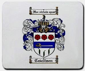 Cawllison coat of arms mouse pad