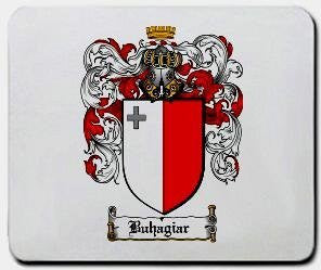 Buhagiar coat of arms mouse pad