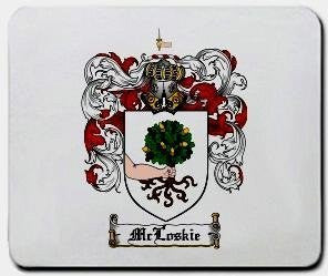 Mcloskie coat of arms mouse pad