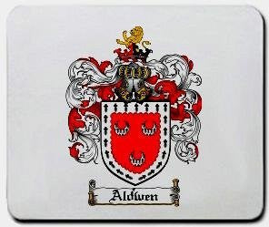 Aldwen coat of arms mouse pad