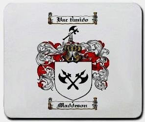 Maddeson coat of arms mouse pad