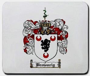 Brownrig coat of arms mouse pad