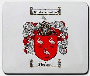 Herron coat of arms mouse pad