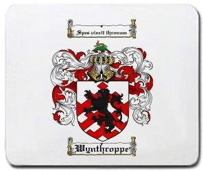 Wynthroppe coat of arms mouse pad