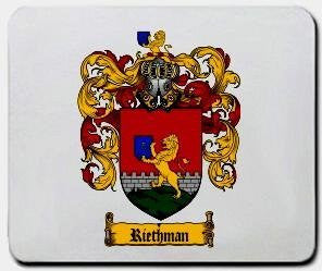 Riethman coat of arms mouse pad