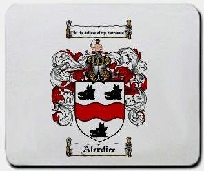 Alerdice coat of arms mouse pad