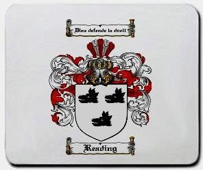 Reading coat of arms mouse pad