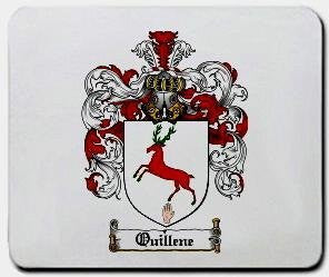 Quillene coat of arms mouse pad