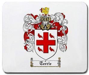 Terrie coat of arms mouse pad