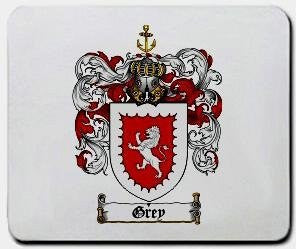 Grey coat of arms mouse pad