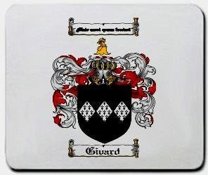 Givard coat of arms mouse pad