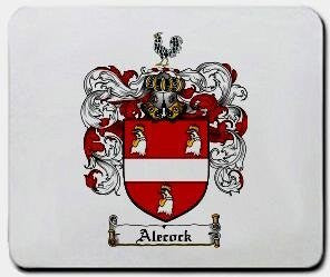 Alecock coat of arms mouse pad
