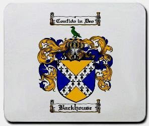 Backhouse coat of arms mouse pad