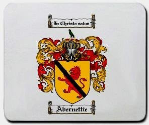 Abernettie coat of arms mouse pad