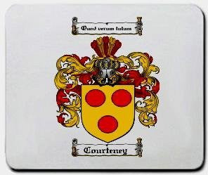 Courteney coat of arms mouse pad