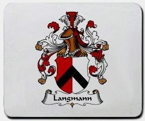 Langmann coat of arms mouse pad