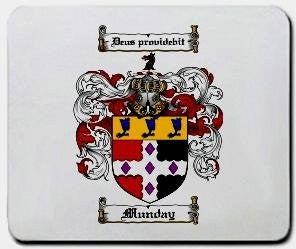 Munday coat of arms mouse pad