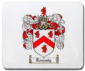 Tounsly coat of arms mouse pad